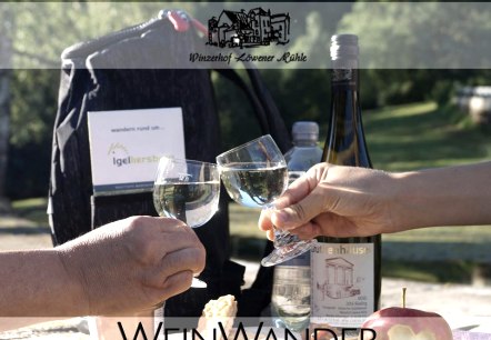 Weinwander-Rucksack, © Winzerhof Löwener Mühle Weinwander-Rucksack, © Winzerhof Löwener Mühle