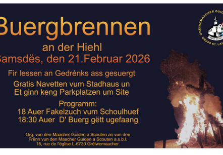 Buergbrennen, © Maacher Guiden a Scouten a.s.b.l. Buergbrennen, © Maacher Guiden a Scouten a.s.b.l.