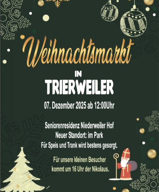 Weihnachtsmarkt, © Seniorenresidenz Niederweiler Hof Weihnachtsmarkt, © Seniorenresidenz Niederweiler Hof