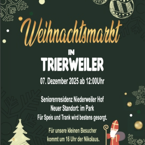 Weihnachtsmarkt, © Seniorenresidenz Niederweiler Hof Weihnachtsmarkt, © Seniorenresidenz Niederweiler Hof