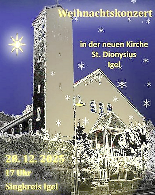 Weihnachtskonzert, © Singkreis Igel Weihnachtskonzert, © Singkreis Igel