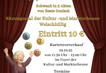 Tante Rosalindes Lottoschein, © Theatergruppe SV Welschbillig Tante Rosalindes Lottoschein, © Theatergruppe SV Welschbillig