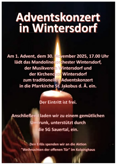 Adventskonzert, © OV Wintersdorf Adventskonzert, © OV Wintersdorf