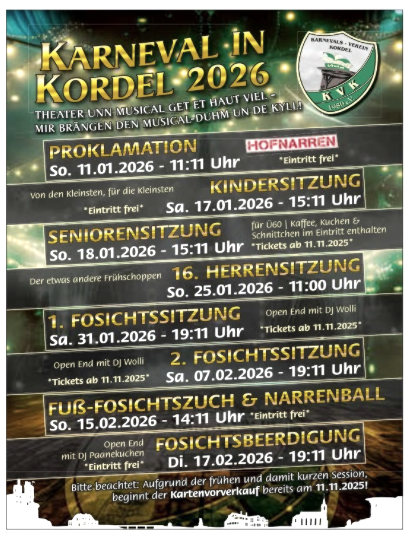 Karneval, © KV Kordel Karneval, © KV Kordel