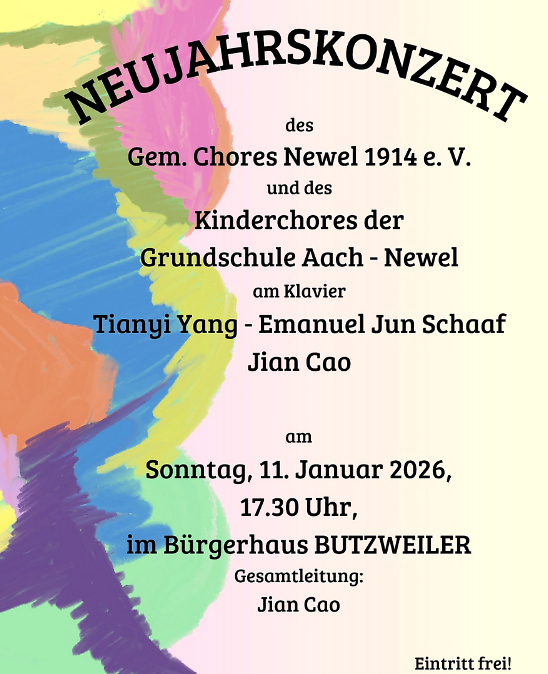 Concert du Nouvel An, © Gem. Chor Newel e.V. Concert du Nouvel An, © Gem. Chor Newel e.V.