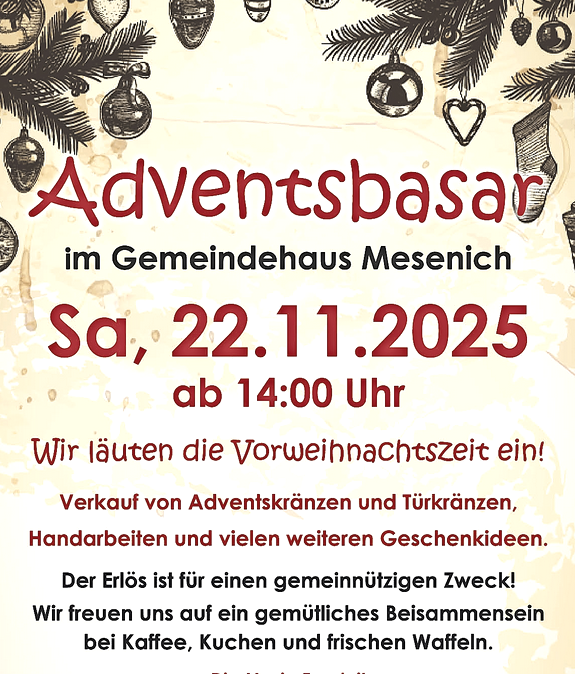 Adventsbasar, © Mesia Fraaleit / HV Sauertal e.V. Adventsbasar, © Mesia Fraaleit / HV Sauertal e.V.