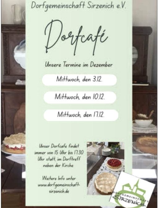 Dorfcafé, © Dorftreff Sirzenich e.V. Dorfcafé, © Dorftreff Sirzenich e.V.