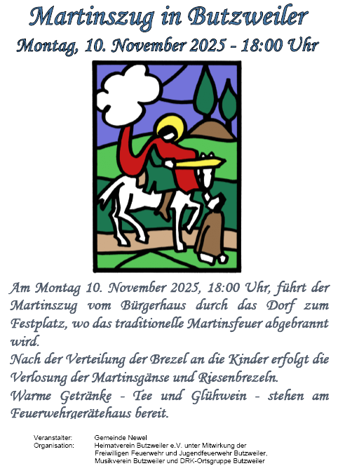 Martinsumzug, © Heimatverein Butzweiler e.V. Martinsumzug, © Heimatverein Butzweiler e.V.