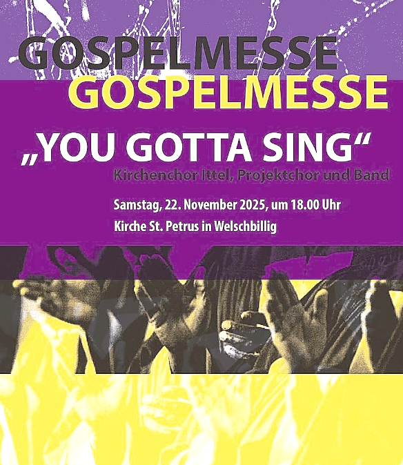 Gospelmesse, © Kirchenchor Ittel Gospelmesse, © Kirchenchor Ittel