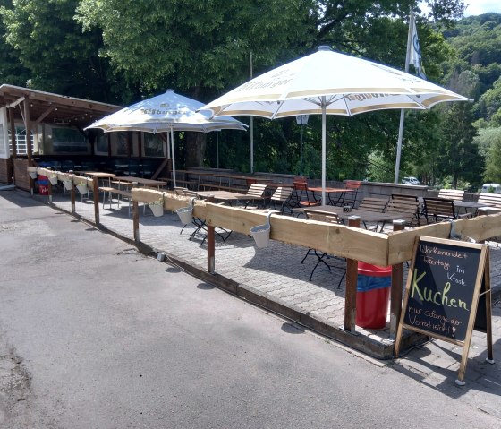 Terrasse, © Camping alter Bahnhof Terrasse, © Camping alter Bahnhof