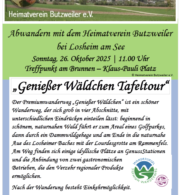 Abwandern, © Heimatverein Butzweiler e.V.