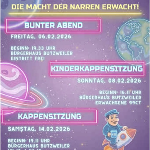 Karneval in Butzweiler, &copy; KV Butzweiler 1997 e.V.