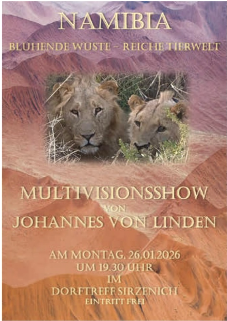 Multivisionsshow Namibia, &copy; Dorfgemeinschaft Sirzenich