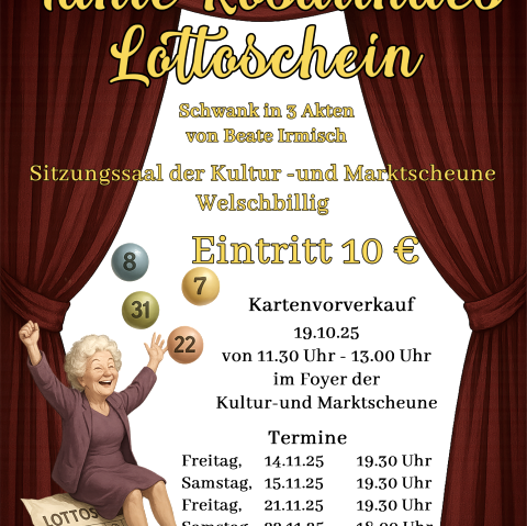Tante Rosalindes Lottoschein, © Theatergruppe SV Welschbillig