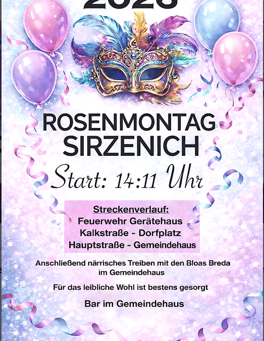 Rosenmontag Sirzenich