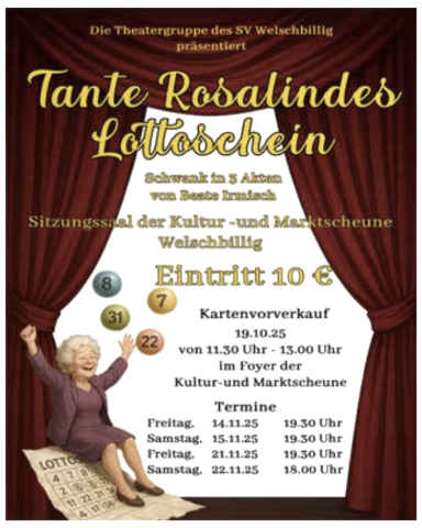 Aunt Rosalinde's lottery ticket, © Theatergruppe SV Welschbillig
