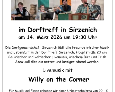 Irischer Abend, &copy; Dorfgemeinschaft Sirzenich e.V.