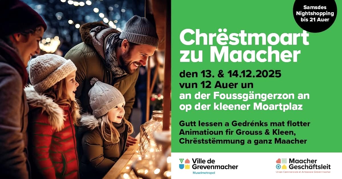 Weihnachtsmarkt, © Ville de Grevenmacher