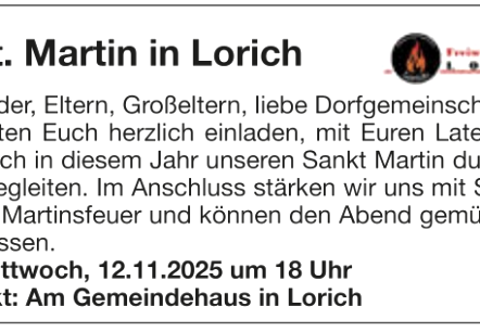Martinsumzug, © Freiwillige Feuerwehr Lorich