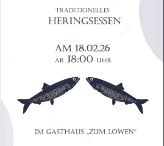 Traditionelles Heringsessen, &copy; Gasthaus "Zum L&ouml;wen"