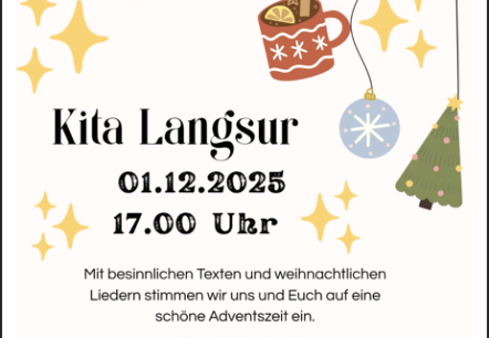 Eröffnung lebendigen Adventskalenders, © Kita Langsur