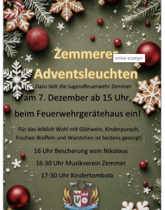 Adventsleuchten, © JFW Zemmer