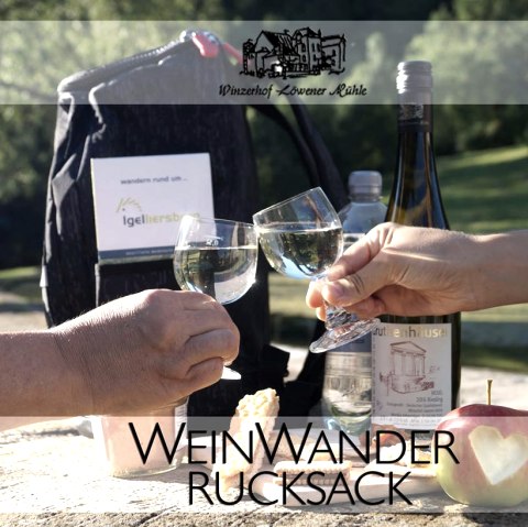 Weinwander-Rucksack, &copy; Winzerhof L&ouml;wener M&uuml;hle