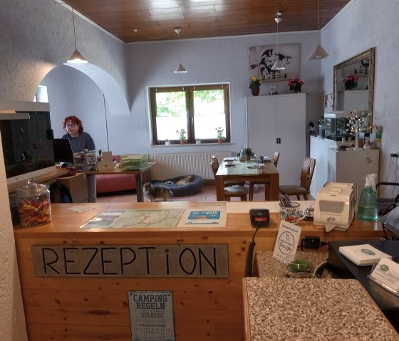 Rezeption, © Camping alter Bahnhof