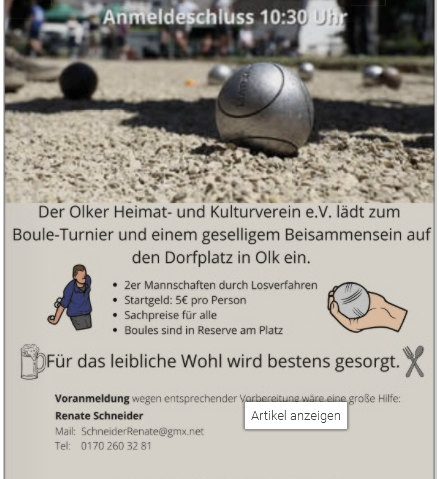Boule-Turnier, © Heimat- und Kulturverein e.V.