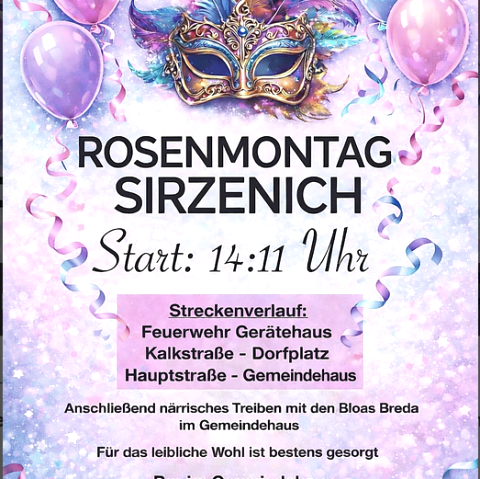 Rosenmontag Sirzenich