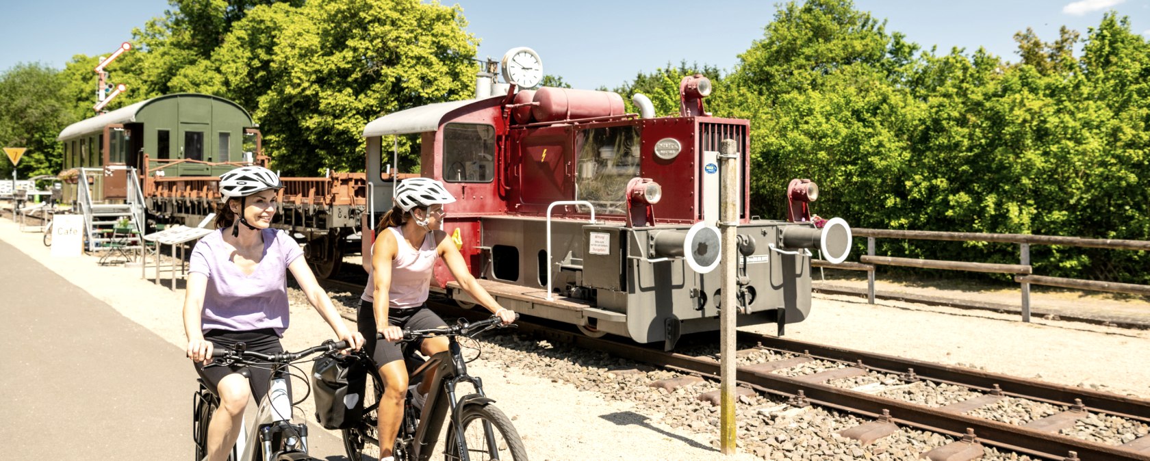 Railroad museum in Pronsfeld on the Eifel-Ardennes cycle path, &copy; Eifel Tourismus GmbH, Dominik Ketz