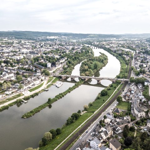 Vue sur Trèves, destination du sentier de l'Eifel, © Eifel Tourismus GmbH, D. Ketz