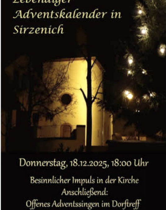 Lebendiger Adventskalender Sirzenich